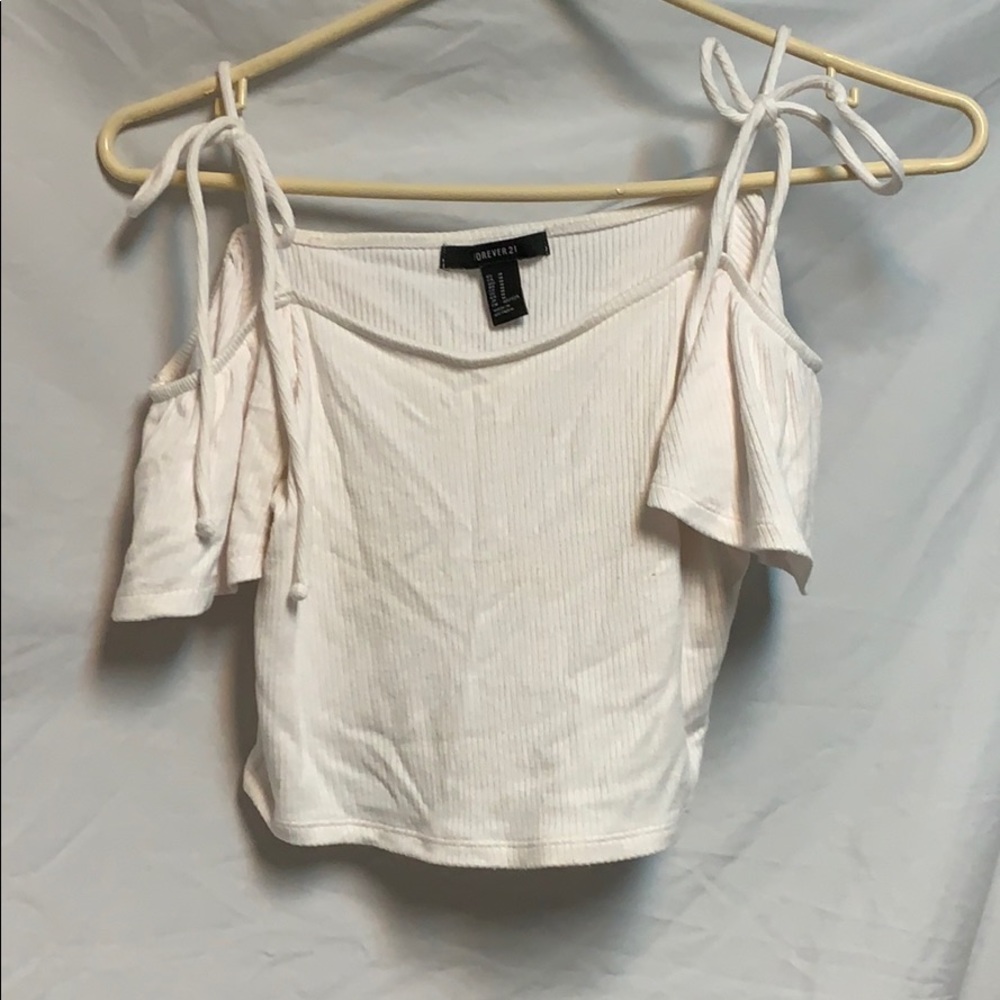 white forever 21 crop top